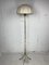 Mid-Century Faux Bamboo Brass Floor Lamp with Mushroom Shade from Maison Baguès, France, 1950s 5
