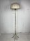 Mid-Century Faux Bamboo Brass Floor Lamp with Mushroom Shade from Maison Baguès, France, 1950s, Image 5