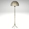 Mid-Century Faux Bamboo Brass Floor Lamp with Mushroom Shade from Maison Baguès, France, 1950s 3