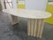 Vintage Italian Oval Marble Dining Table, 1970s 9