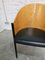 Costes Modell Stühle mit Gestell aus schwarz getöntem Metall, schwarzem Ledersitz und Rückenlehne aus Holz in Bambusoptik von Philippe Starck, 1980er, 2er Set 7