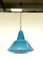 Lampe à Suspension Mid-Century Bleue de Vistosi, Italie, 1950s 5