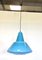 Lampe à Suspension Mid-Century Bleue de Vistosi, Italie, 1950s 1