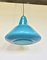 Mid-Century Italian Blue Pendant Lamp from Vistosi, 1950s, Image 2