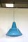 Mid-Century Italian Blue Pendant Lamp from Vistosi, 1950s, Image 3