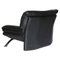Postmodern Lounge Chair in Black Leather and Steel by Nicoletti Salotti for Avanti, Italy, 1980s 3