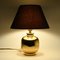 Italian Gilt Ceramic Table Lamp by Ugo Zaccagnini, 1970s, Image 2