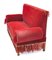 Rotes Vintage Elsässer Sofa 12