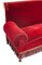 Rotes Vintage Elsässer Sofa 2