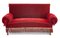 Vintage Red Alsatian Sofa 1