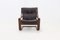 Scandinavian Bent Wood and Leather Lounge Chair, 1960s, Image 2