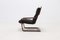 Scandinavian Bent Wood and Leather Lounge Chair, 1960s 6