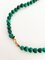 Malachite Necklace and Caltagirone Ceramic Charm with Gold Closure, 2010s 2