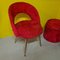 Vintage French Chairs and Storage Bin, 1960s, Set of 3, Image 2