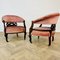 Antique English Edwardian Low Open Armchairs, 1900s, Set of 2, Image 3