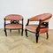 Antique English Edwardian Low Open Armchairs, 1900s, Set of 2, Image 2