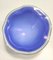 Iridescent Cornflower Blue and White Murano Glass Trinket Bowl or Ashtray, 1950s 5