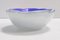 Iridescent Cornflower Blue and White Murano Glass Trinket Bowl or Ashtray, 1950s, Image 6