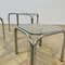 Vintage Smoked Glass and Chrome Nesting Tables, 1970s, Set of 3 5
