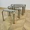 Vintage Smoked Glass and Chrome Nesting Tables, 1970s, Set of 3, Image 1