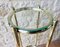 Faux Bamboo Brass and Glass Side Table, 1950s 4