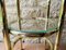 Tavolino in finto bambù in ottone e vetro, anni '50, Immagine 15