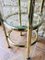 Faux Bamboo Brass and Glass Side Table, 1950s 14