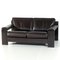 Zwei-Sitzer Sofa aus Dunkelbraunem Büffelleder von Harry De Groot für Leolux, 1970er 1