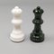 Italian Green and White Chess Set in Volterra Alabaster, 1970s, Set of 33 7