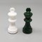 Jeu d'Échecs Vert et Blanc en Volterra Alabaster, Italie, 1970s, Set de 33 6