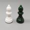 Italian Green and White Chess Set in Volterra Alabaster, 1970s, Set of 33 8