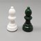 Italienisches Schachspiel in Grün & Weiß aus Volterra Alabaster, 1970er, 33 8