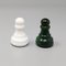 Italian Green and White Chess Set in Volterra Alabaster, 1970s, Set of 33 11