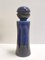 Postmodern Blue and Yellow Glazed Vase and Bottles attributed to Parravicini, 1970s, Set of 3, Image 13