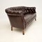 Antique Swedish Leather Sofa, 1900s 3