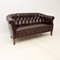 Antique Swedish Leather Sofa, 1900s, Image 2