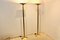 Italian Brass Uplighter Floor Lamps, Set of 2 2