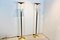 Italian Brass Uplighter Floor Lamps, Set of 2 6