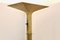 Italian Brass Uplighter Floor Lamps, Set of 2 3