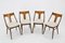 Dining Chairs in Walnut Finish, Former Czechoslovakia, 1950s, Set of 4 2
