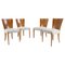 Model H-214 Dining Chairs by Jindrich Halabala for Up Závody, 1950s, Set of 4 1