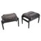 Stools in Wood and Leather from Stilla Lux, Former Czechoslovakia, 1980s, Set of 2, Image 1