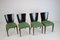 H-214 Dining Chairs by Jindrich Halabala for Up Závody, 1950s, Set of 4 3