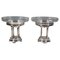 Art Nouveau Silver Centerpieces with Glass Bowls, Vienna, 1900s, Set of 2, Image 1