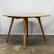 Round Blonde Beech and Elm Drop Leaf Dining Table attributed to Ercol, 1960s 3