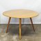 Table de Salle à Manger Ronde en Hêtre Blond et Orme Attribuée à Ercol, 1960s 1