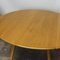 Round Blonde Beech and Elm Drop Leaf Dining Table attributed to Ercol, 1960s 9