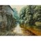 Spencer Coleman, Rural River Scene with Birds in Ireland, 1995, Oil on Canvas, Framed 6
