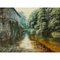 Spencer Coleman, Rural River Scene with Birds in Ireland, 1995, Oil on Canvas, Framed 2