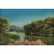 Linda D Brooks, English River Scene, 1980, Miniature Oil Painting, Framed 2